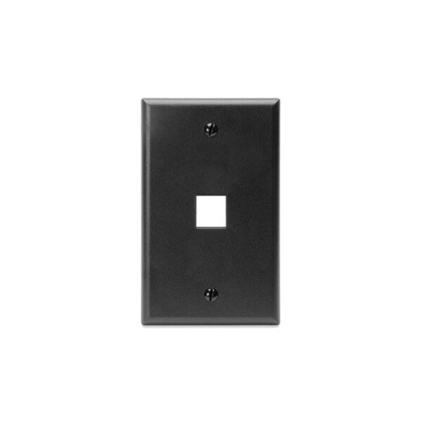 Wallplates Wp 1Port Sg Bk